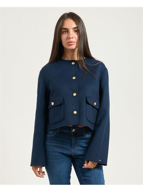 Giacca donna Tommy Hilfiger in misto lana double face TOMMY HILFIGER | WW0WW47446C1G